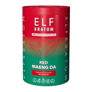 ELF KRATOM 500CTS CAPSULES – RED MAENG DA