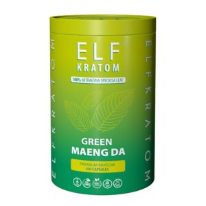 ELF KRATOM 500CTS CAPSULES – GREEN MAENG DA