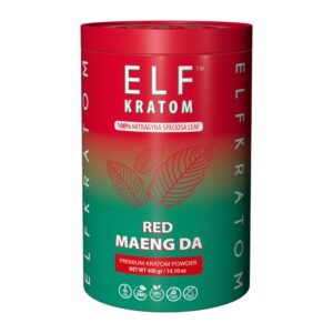 ELF KRATOM 400G POWDER – RED MAENG DA