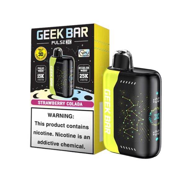 GEEK BAR PULSE X 5% NIC 25000 PUFFS DISPOSABLE - STRAW COLADA