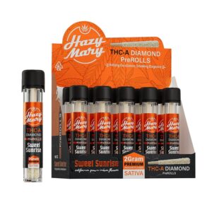 HAZY MARY THCA 2G PRE ROLLS SATIVA – SWEET SUNRISE