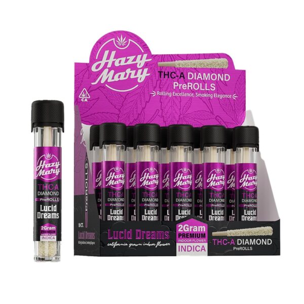 HAZY MARY THCA 2G PRE ROLLS INDICA - LUCID DREAMS