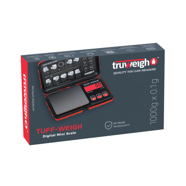 TRUWEIGH TUFF WEIGH 1000GX0.1G DIGITAL SCALE - RED - Image 3