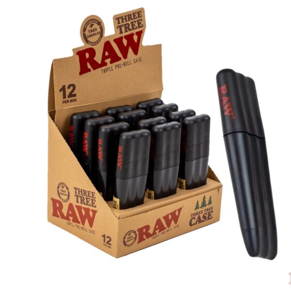 RAW THREE TREE PRE ROLL CASE