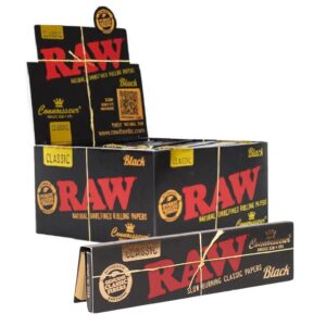 RAW CLASSIC KS CONNOISSEUR ROLLING PAPERS W/ TIPS