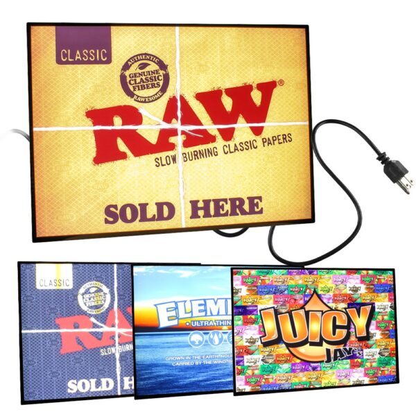 RAW PROMO BACK LIGHT SIGN