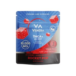 VENERA D9/THCP/THCA VEGAN 10000MG GUMMIES – ROCKET POP