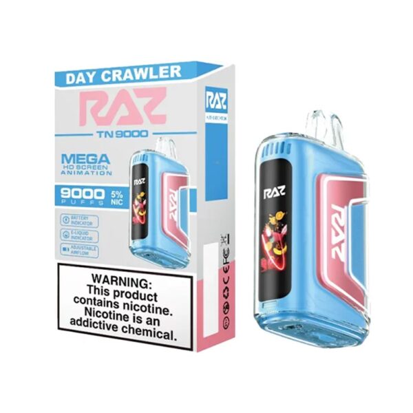 RAZ 5% NIC 9000PUFFS DISPOSABLE - DAY CRAWLER