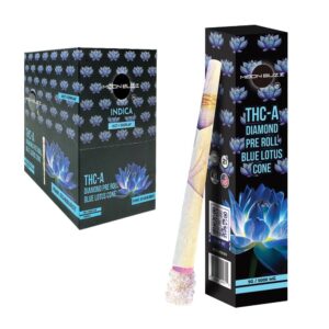 MOON BUZZ THCA BLUE LOTUS PREROLLS INDICA – PINK STARBUST