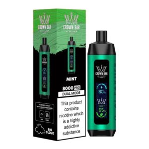 ALFAKHER CROWN BAR PLUS 5% NIC 8000 PUFFS – MINT