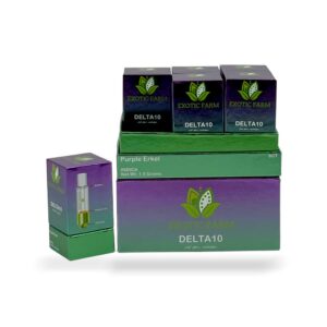 EXOTIC FARM DELTA 10 1.5G CARTRIDGE INDICA – PURPLE ERKEL