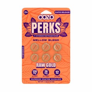 DOZO PERKS 7OHM PARTY BLEND 6CT PILLS – RAW GOLD