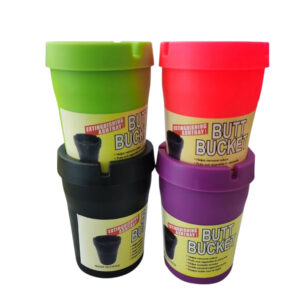 DOUBLE CROSS BUTT BUCKET ASHTRAY – MIXED COLORS