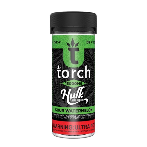 TORCH HULK D9/THCP 15000MG GUMMIES - SOUR WATERMELON
