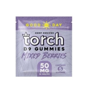TORCH D9 GOOD DAY 50MG GUMMIES – MIXED BERRIES