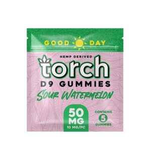 TORCH D9 GOOD DAY 50MG GUMMIES – SOUR WATERMELON
