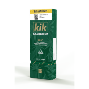 KIK HHC 1000MG DISPOSABLE VAPE INDICA – BANANA RUNTZ