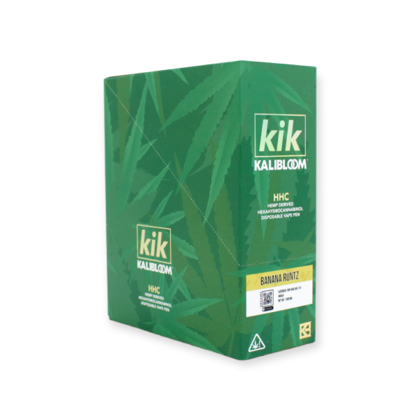 KIK HHC 1000MG DISPOSABLE VAPE INDICA - BANANA RUNTZ - Image 2