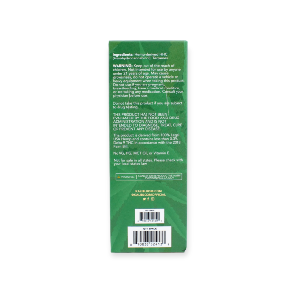 KIK HHC 1000MG DISPOSABLE VAPE INDICA - BANANA RUNTZ - Image 3