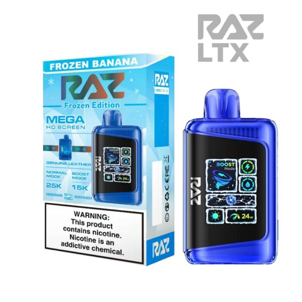 RAZ LTX 5% 25KPUFF DISPOSABLE- FROZEN BANANA