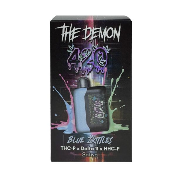 THE DEMON 420 DISPOSABLE SATIVA - BLUE ZKITTLES