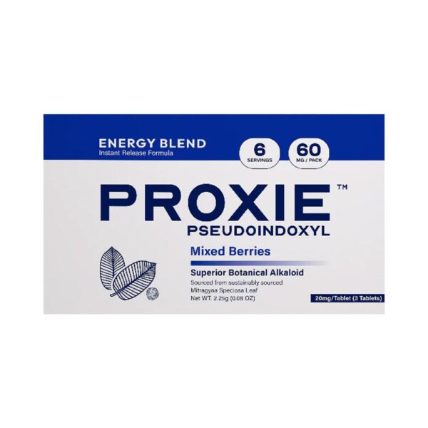 PROXIE 60MG 3CT KRATOM ENERGY BLEND - MIXED BERRIES