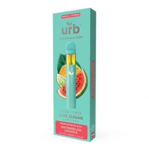 URB THCA LIVE SUGAR 3ML DISPOSABLE INDICA/ HYBRID – WATERMELON SANGRIA