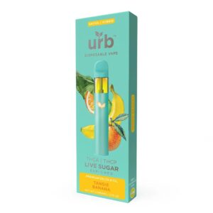 URB THCA LIVE SUGAR 3ML DISPOSABLE SATIVA/ HYBRID – TANGIE BANANA