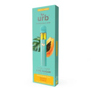 URB THCA LIVE SUGAR 3ML DISPOSABLE INDICA/ HYBRID – PAPAYA PUNCH