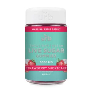 URB THCA LIVE SUGAR 5000MG GUMMIES – STRAW SHORTCAKE