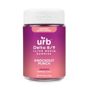 URB D8/D9 THC 3500MG GUMMIES – KNOCKOUT PUNCH