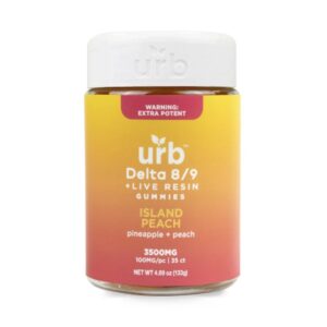 URB D8/D9 THC 3500MG GUMMIES – ISLAND PEACH