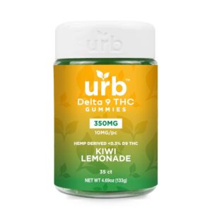 URB D9 THC 350MG GUMMIES – KIWI LEMONADE