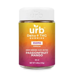 URB D9 THC 350MG GUMMIES – PASSIONFRUIT MANGO