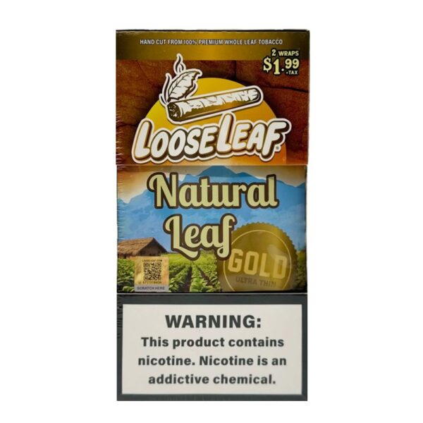 LOOSELEAF 2CT/1.99 WRAPS - NATURAL GOLD