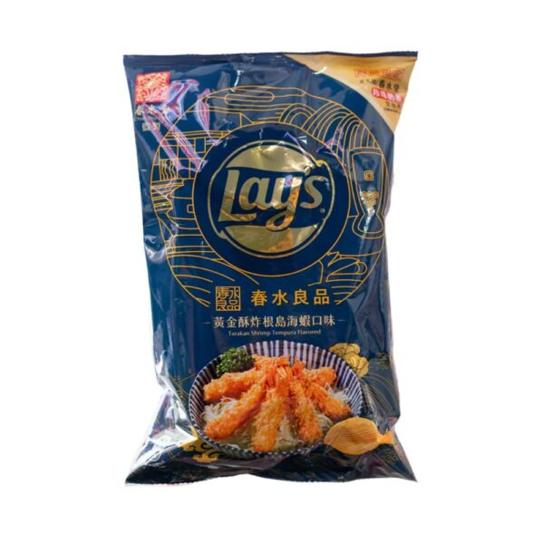 TAIWAN LAY'S 69G CHIPS - FRIED NEJIMA SHRIMP