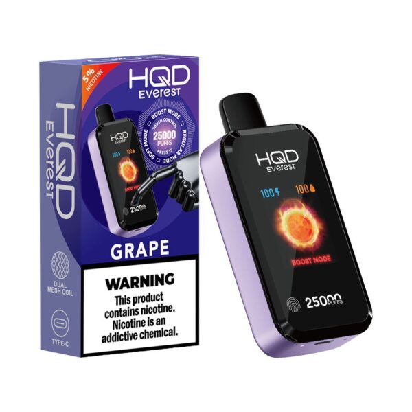 HQD CUVIE EVEREST 25K 5% DISPOSABLE - GRAPE