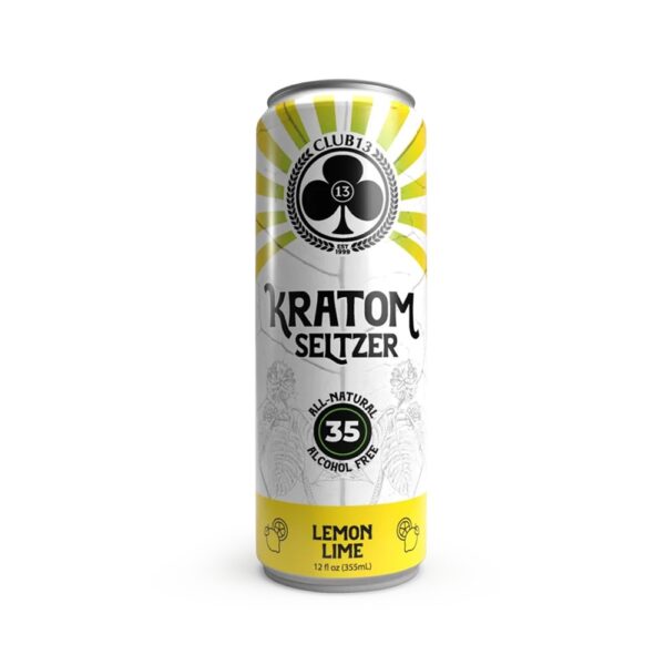 CLUB 13 12OZ KRATOM SELTZER - LEMON LIME