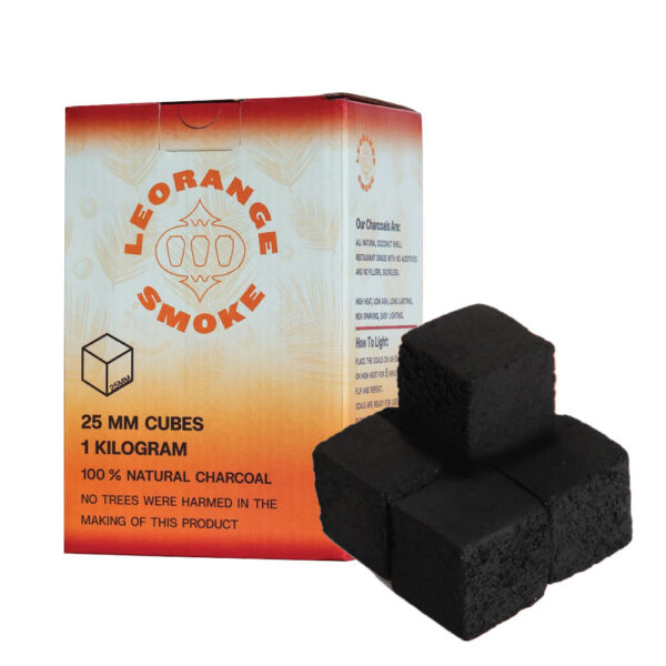 LE ORANGE 25MM LARGE CUBES COCONUT CHARCOAL