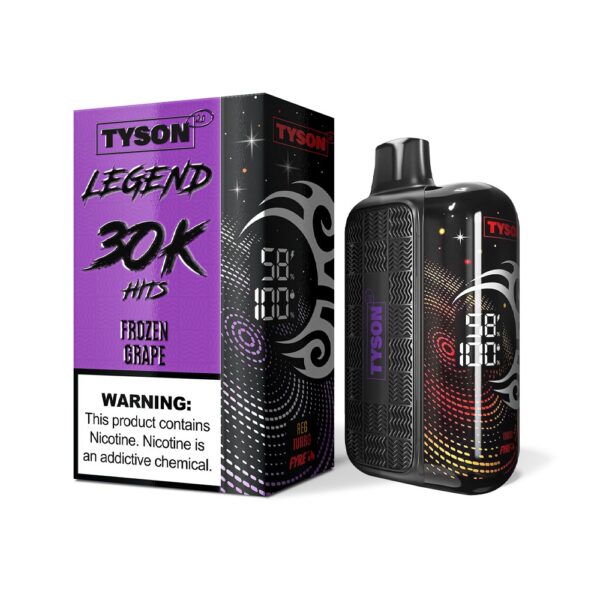TYSON LEGEND 5%NIC 30KPUFFS DISPOSABLE - FROZEN GRAPE