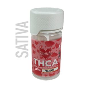 BADDIE THCA 5CT MINI PREROLLS SATIVA – PINK PUNCH