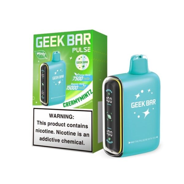 GEEK BAR PULSE 5% NIC 15000 PUFFS DISPOSABLE - CREAMY MINTZ