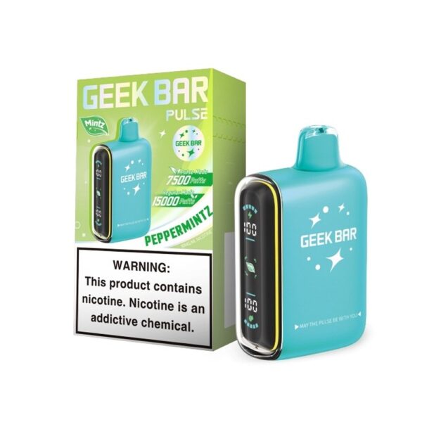 GEEK BAR PULSE 5% NIC 15000 PUFFS DISPOSABLE - PEPPER MINTZ