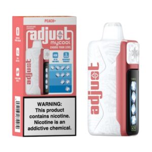 ADJUST MY COOL 5%NIC 40K PUFFS DISPOSABLE – PEACH+