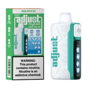 ADJUST MY COOL 5%NIC 40K PUFFS DISPOSABLE – SOUR APPLE ICE