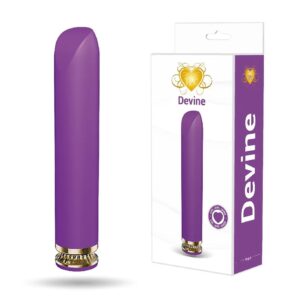 DEVINE CHROME ACCENT MINI WAND – PURPLE