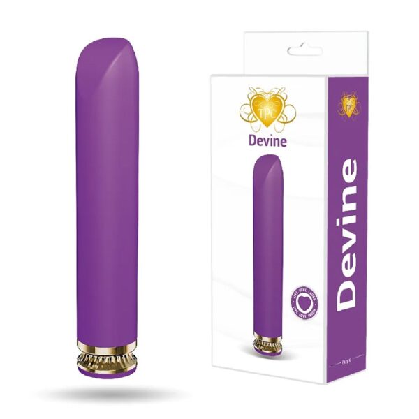 DEVINE CHROME ACCENT MINI WAND - PURPLE