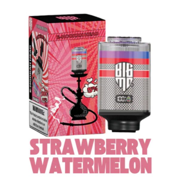 E- HOOKAH 100K PUFFS HEAD - STRAW WATERMELON