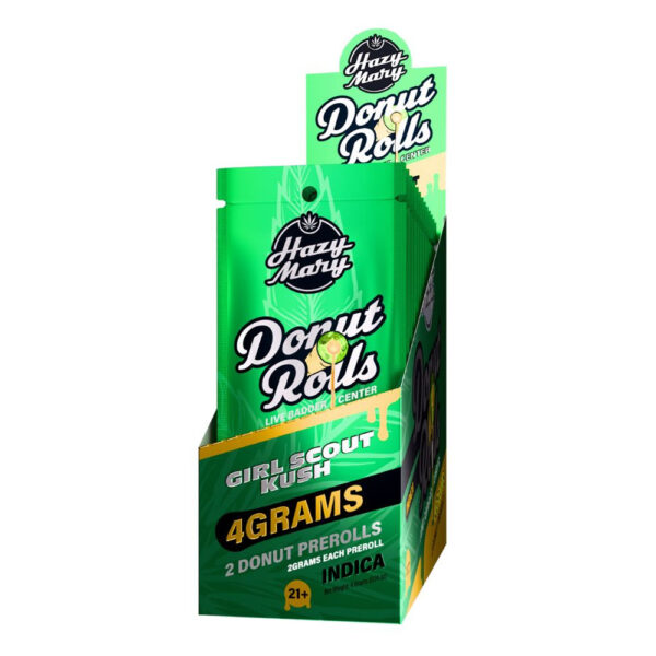 HAZY MARY 4G 2CT DONUT ROLLS INDICA - GIRL SCOUT KUSH