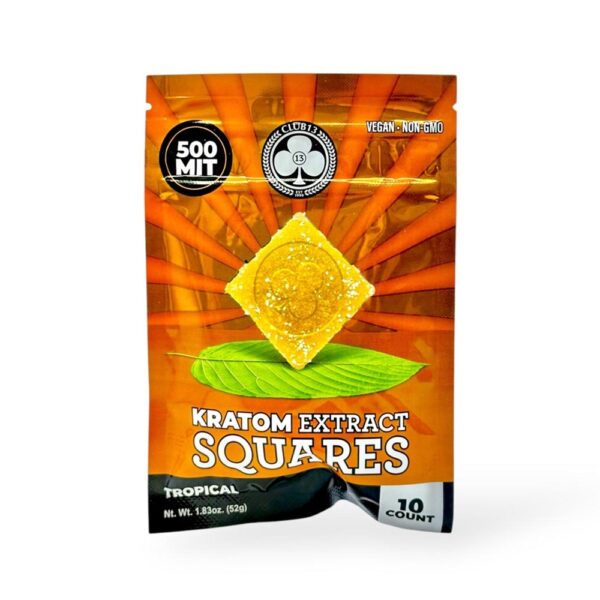 CLUB 13 500MIT KRATOM SQUARES - TROPICAL